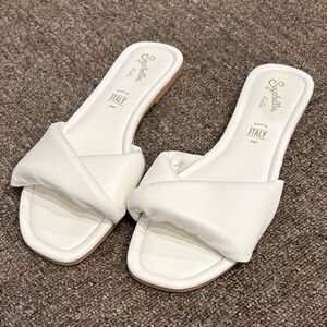 Seychelles Women's Cream Slide Sandals